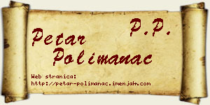 Petar Polimanac vizit kartica